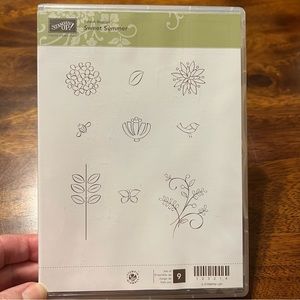 Stampin Up! Sweet Summer set of 9 clear mount stamp set